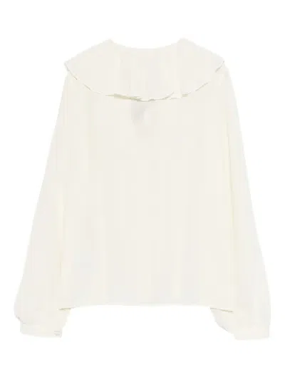 Etro Ruffled-collar Shirt In White