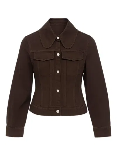 By Malene Birger Villies Organic Cotton Denim Jacket In Brown