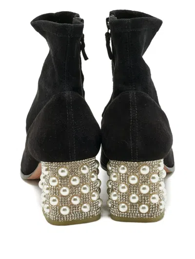 Pre-owned Sophia Webster Felicity Ankle Boots In Black