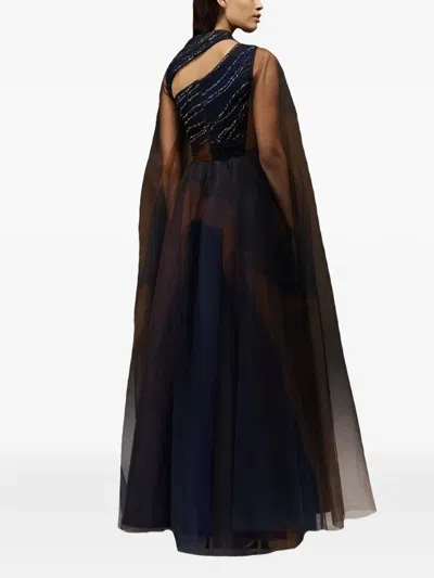 Tha Seen Sequin-embellishment Maxi Dress In Brown