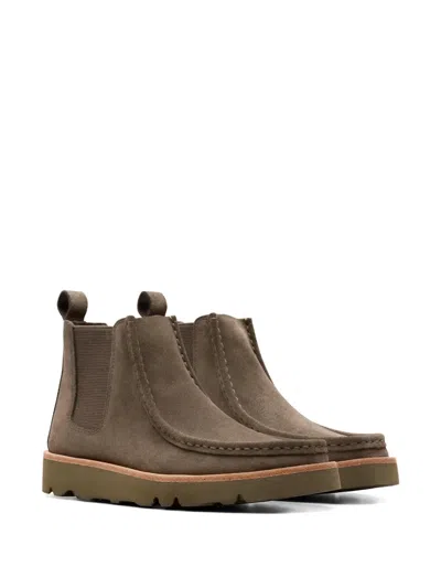 Clarks Originals Walla Chelsea Boots In Brown