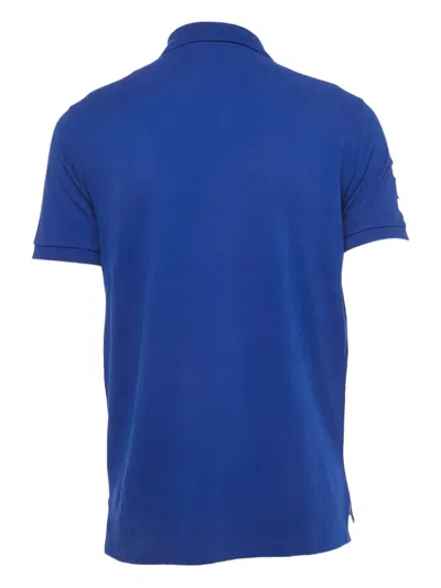 Pre-owned Polo Ralph Lauren Logo-motif Embroidered T-shirt In Blue