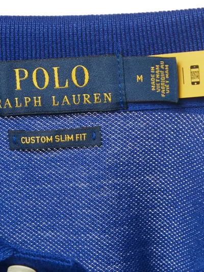 Pre-owned Polo Ralph Lauren Logo-motif Embroidered T-shirt In Blue