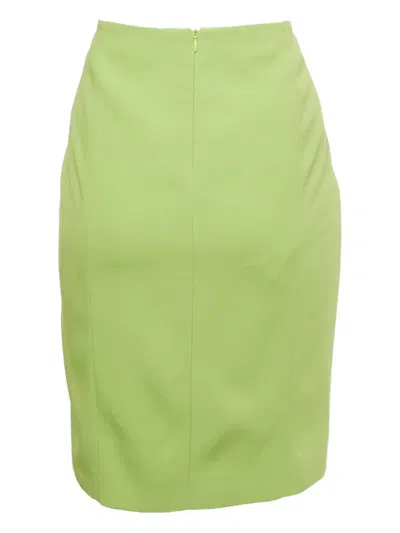 Pre-owned Emporio Armani Slit Mini Skirt In Green