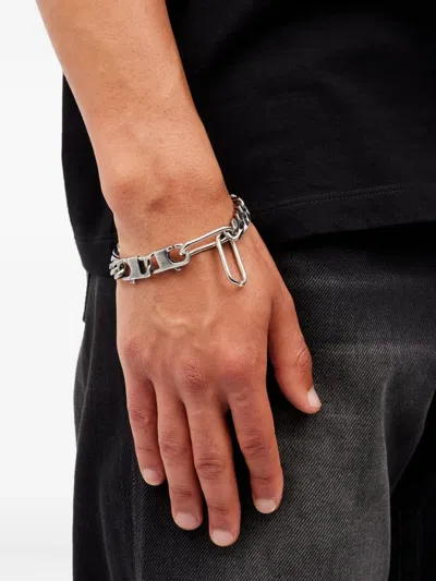 Mm6 Maison Margiela Curb-chain Bracelet In Metallic