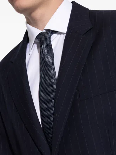Giorgio Armani Patterned Tie In Blue