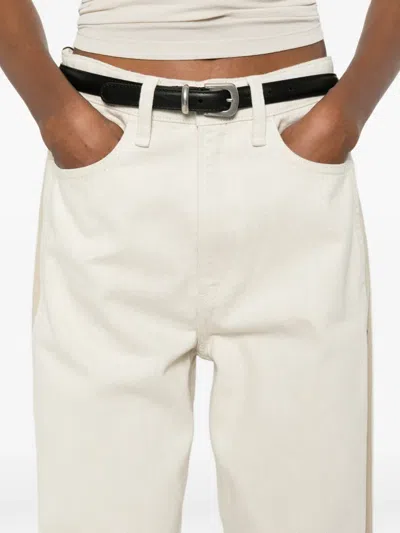 Rag & Bone Logan Side-stripe Jeans In White