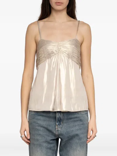 Zadig & Voltaire Cippie Blouse In Brown