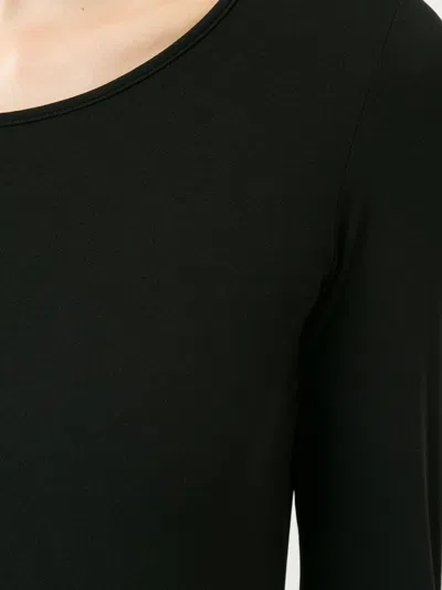 Marccain Three-quarter Sleeve T-shirt In Black