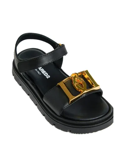 Dsquared2 Sandals With Decorative Buckles In Black