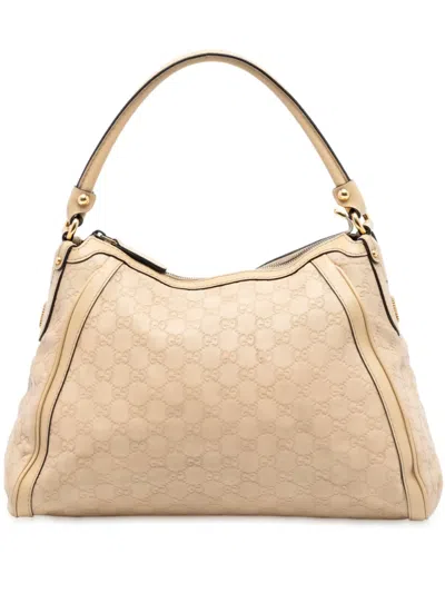 Pre-owned Gucci 2016-2025 Ssima Scarlett Shoulder Bag In Brown