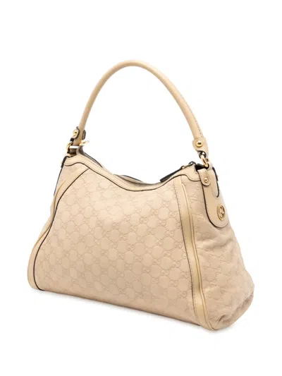 Pre-owned Gucci 2016-2025 Ssima Scarlett Shoulder Bag In Brown