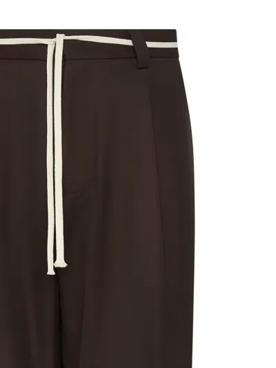 State Of Order Drawstring Trousers In Brown