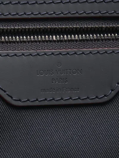 Pre-owned Louis Vuitton 2021-2025 Monogram Upside Down Ink Keepall Bandouliere 50 Travel Bag In Blue