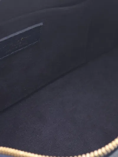 Pre-owned Louis Vuitton 2021-2025 Monogram Giant Empreinte Speedy Bandouliere 20 Satchel In Blue