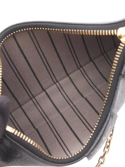 Pre-owned Louis Vuitton 2021-2025 Monogram Empreinte Easy Pouch Crossbody Bag In Black