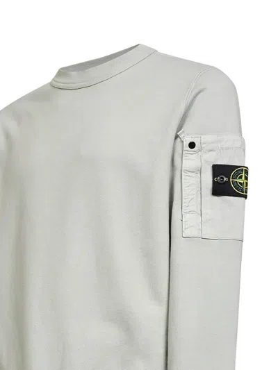 Stone Island Patch-pocket Sweatshirt In Green