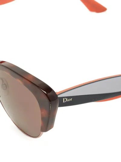 Pre-owned Dior Butterfly Sunglasses In Brown