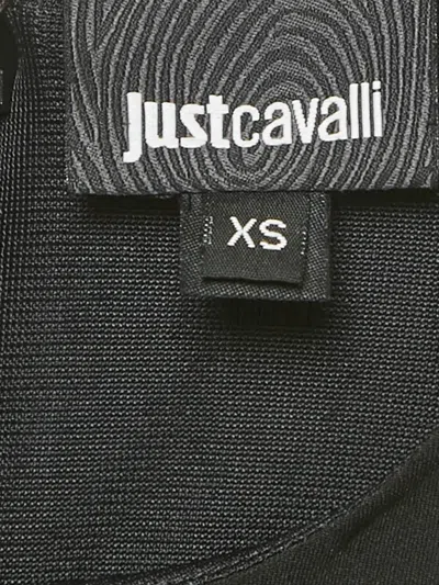 Pre-owned Just Cavalli Xs Panel Sleeveless Dress In Black