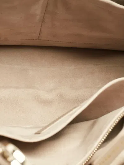 Pre-owned Dior Medium Essential Leather Tote Bag In Neutral