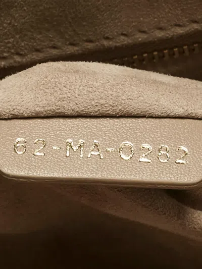 Pre-owned Dior Medium Essential Leather Tote Bag In Neutral