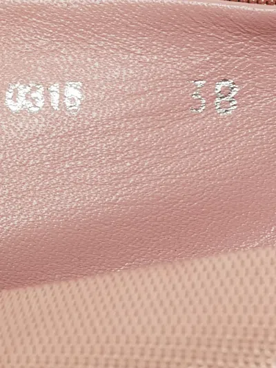 Pre-owned Dior Floral-appliqué Espadrilles In Pink