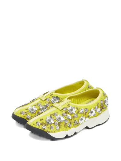 Pre-owned Dior Fusion Sneakers In Green