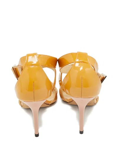 Pre-owned Jimmy Choo Buckle-detail Sandals In Brown