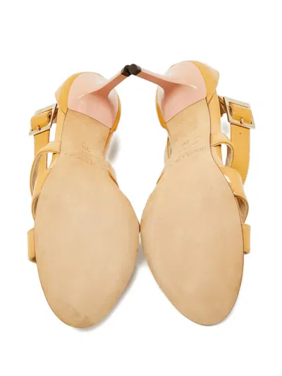 Pre-owned Jimmy Choo Buckle-detail Sandals In Brown