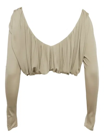 Pre-owned Saint Laurent Long-sleeves Top In Neutral