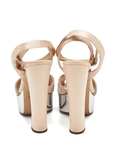 Pre-owned Giuseppe Zanotti Lavinia Platform Heeled Sandals In Neutral