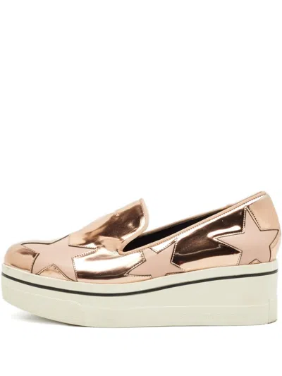 Pre-owned Stella Mccartney Binx Star-detailed Slip-on Sneakers In Pink
