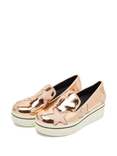 Pre-owned Stella Mccartney Binx Star-detailed Slip-on Sneakers In Pink