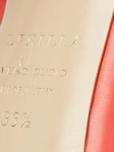 Pre-owned Le Silla 110mm Gabry Leather Pumps In Red