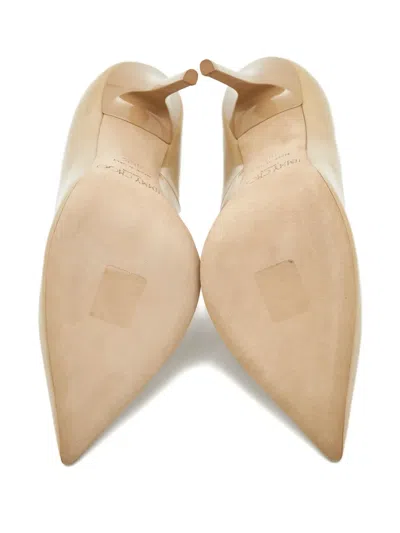 Pre-owned Jimmy Choo 120mm Anouk Pumps In Neutral