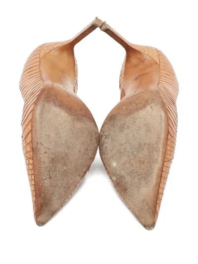 Pre-owned Manolo Blahnik 950059 Brown