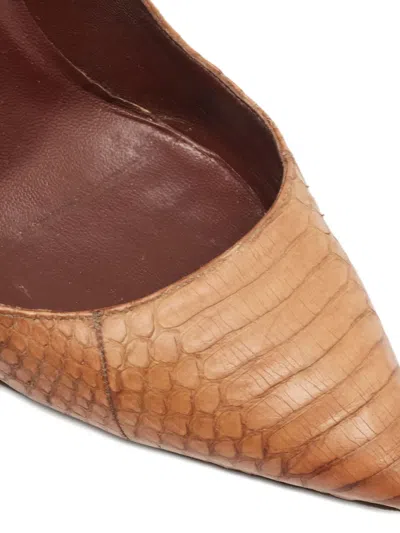 Pre-owned Manolo Blahnik 950059 Brown