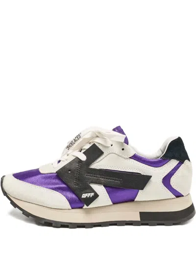Pre-owned Off-white Hg Runner Suede Sneakers In White