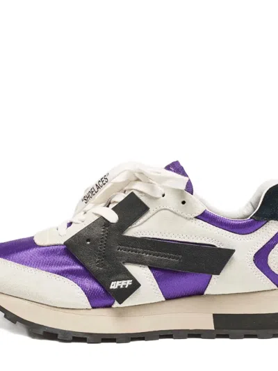 Pre-owned Off-white Hg Runner Suede Sneakers In White