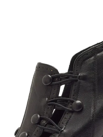 Pre-owned Bottega Veneta 2024 100mm Buttoned Leather Boots In Black