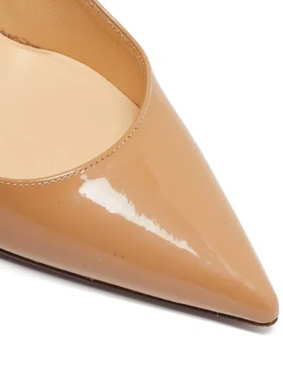 Pre-owned Christian Louboutin 100mm Kate Pumps In Neutral