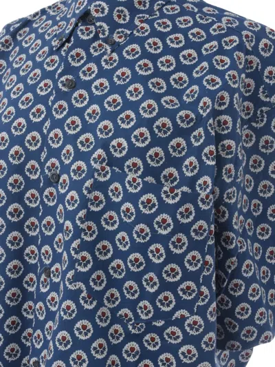 Pre-owned Souleiado Patterned Skirt Suit In Blue