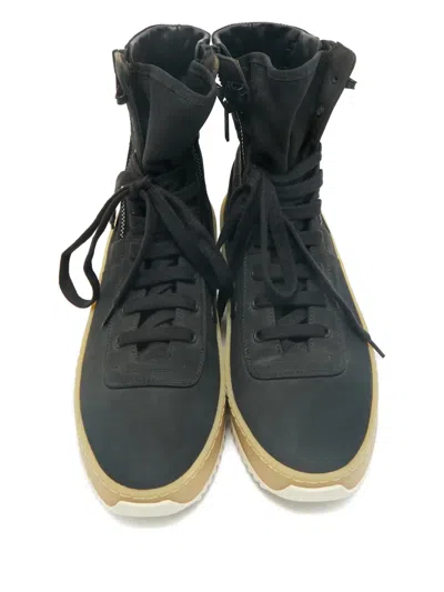 Pre-owned Fear Of God Jungle Canvas High-top Sneakers In Black