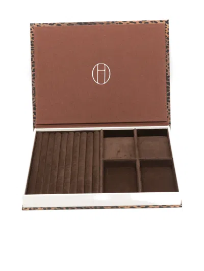 Heaven Mayhem Book-shape Jewellery Box In Brown