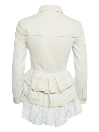 Pre-owned Alexander Mcqueen Trim Jacket In Neutral