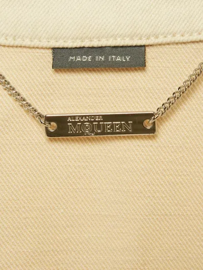 Pre-owned Alexander Mcqueen Trim Jacket In Neutral