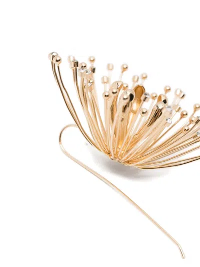 Cult Gaia Damita Threader Earrings In Gold