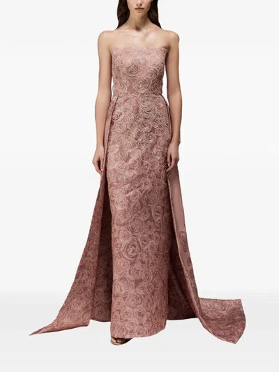 Tha Seen Sequin-embellishment Maxi Dress In Brown