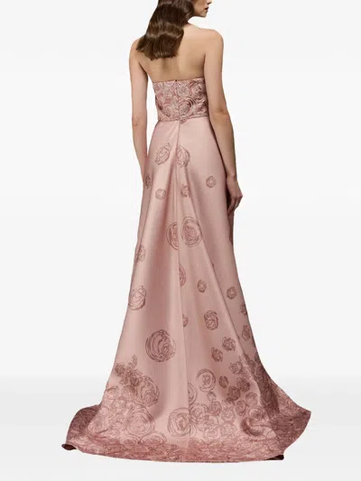 Tha Seen Sequin-embellishment Maxi Dress In Brown