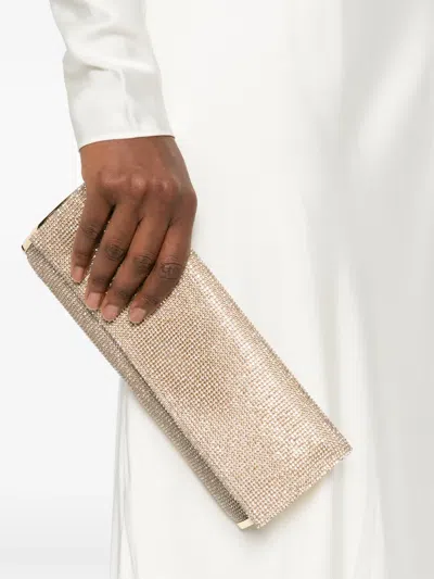 Benedetta Bruzziches Kate Embellished Chain Clutch Bag In Neutral
